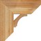 Ekena Millwork Imperial Slat Rough Sawn Bracket, Western Red Cedar, 6"W x 18"D x 18"H BKT06X18X18IMP06RWR - alternate 3